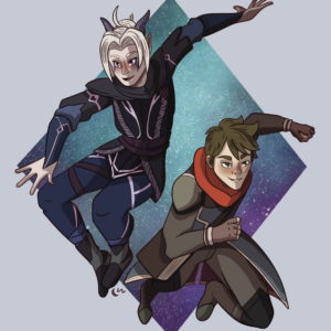 Rayla y Callum (El príncipe dragón)