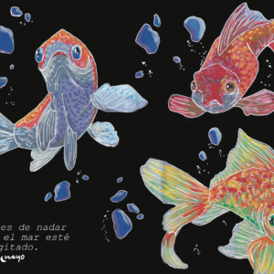 No dejes de nadar cuando el mar este agitado